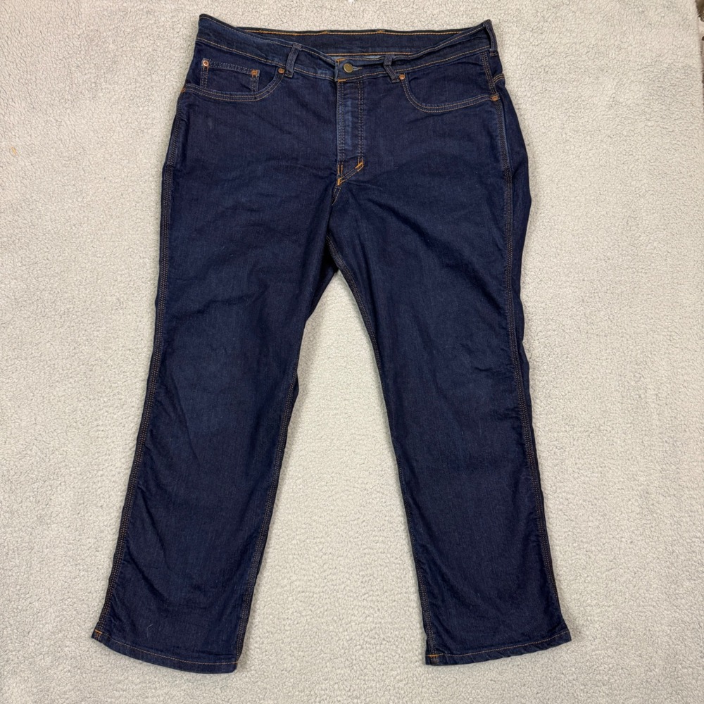 Origin USA Maine Mens Dark Wash Straight Leg Denim Jeans Blue Made in USA 40x29